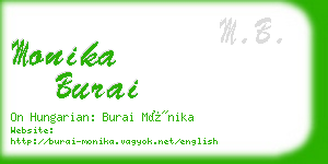 monika burai business card